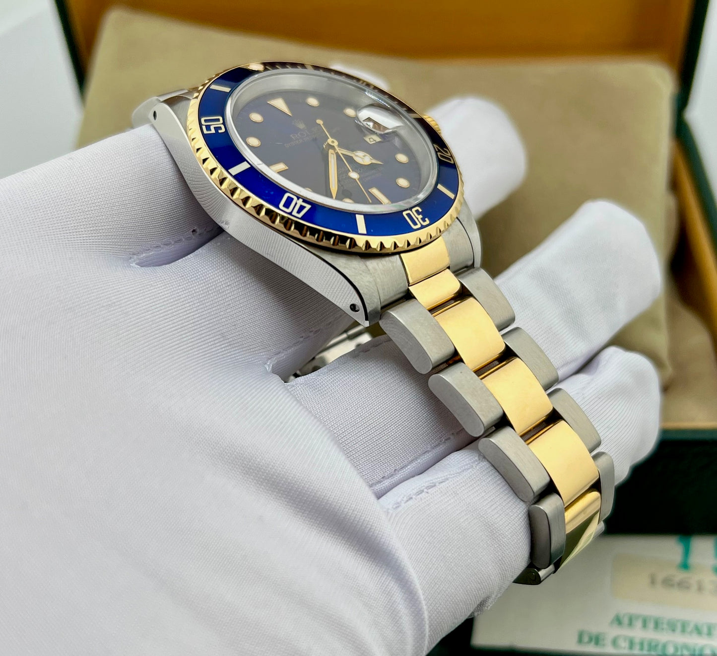 Rolex Submariner Date 16613 Blue Dial full Set 1991 ITA