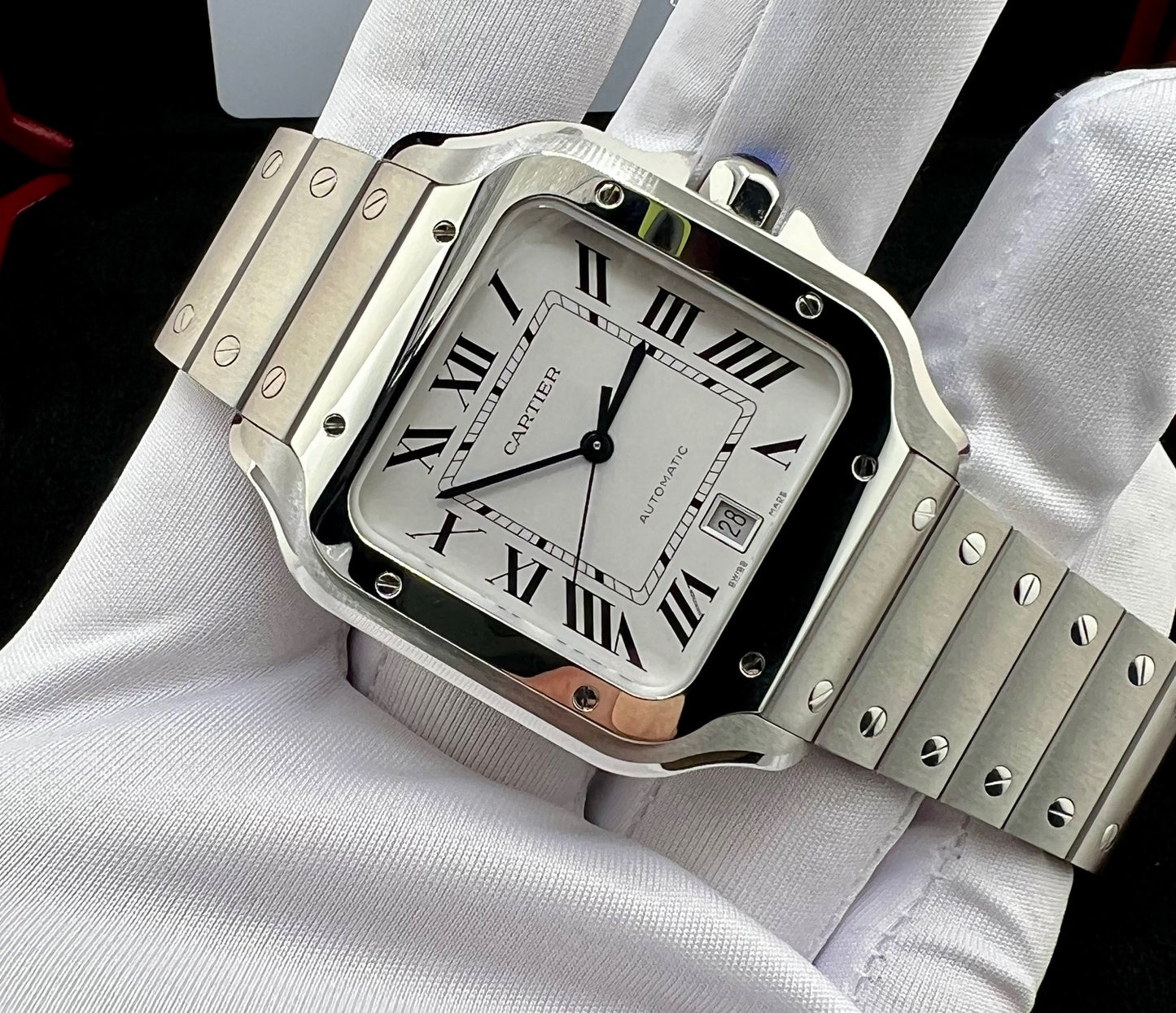 Cartier Santos De Cartier WSSA0018 White Dial NEW 2025