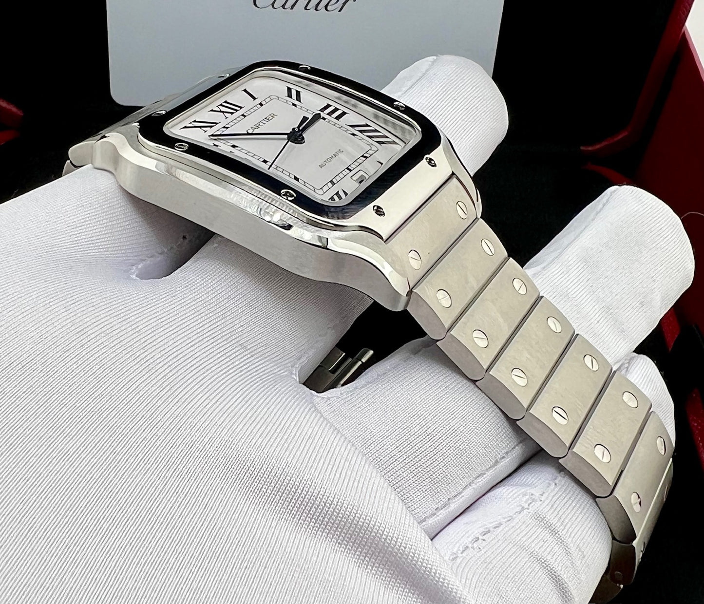 Cartier Santos De Cartier WSSA0018 White Dial NEW 2025