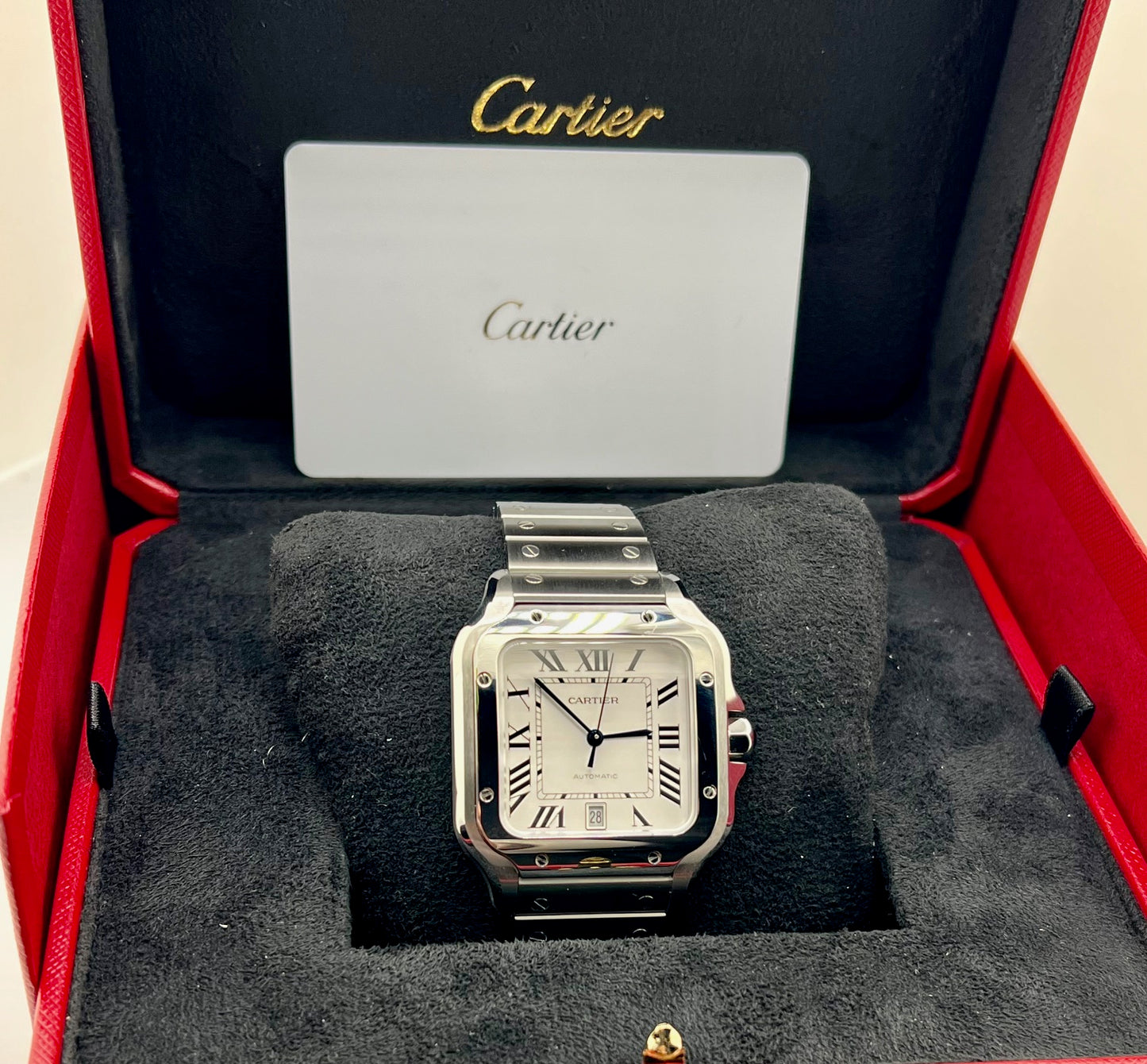 Cartier Santos De Cartier WSSA0018 White Dial NEW 2025