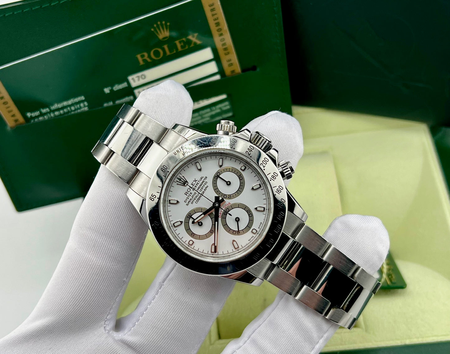 Rolex Daytona 116520 White Dial RRR 2009 Full Set ITA