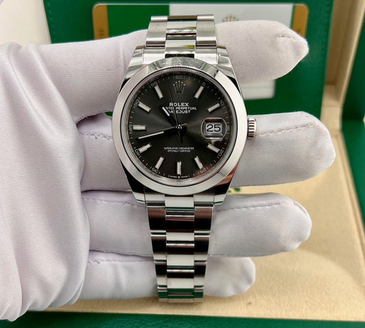 Rolex Datejust 41mm 126300 Rodium Dial 2020 Full Set ITA