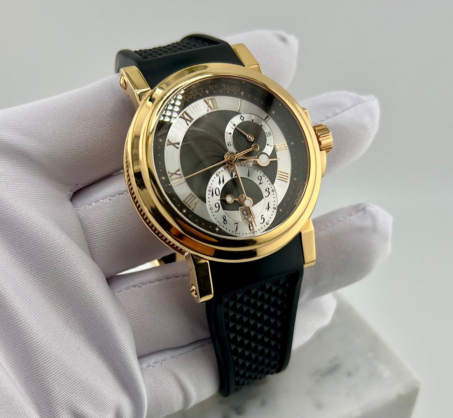 Breguet Marine Gmt 5857bR/Z2/5ZU Full Set Rose Gold