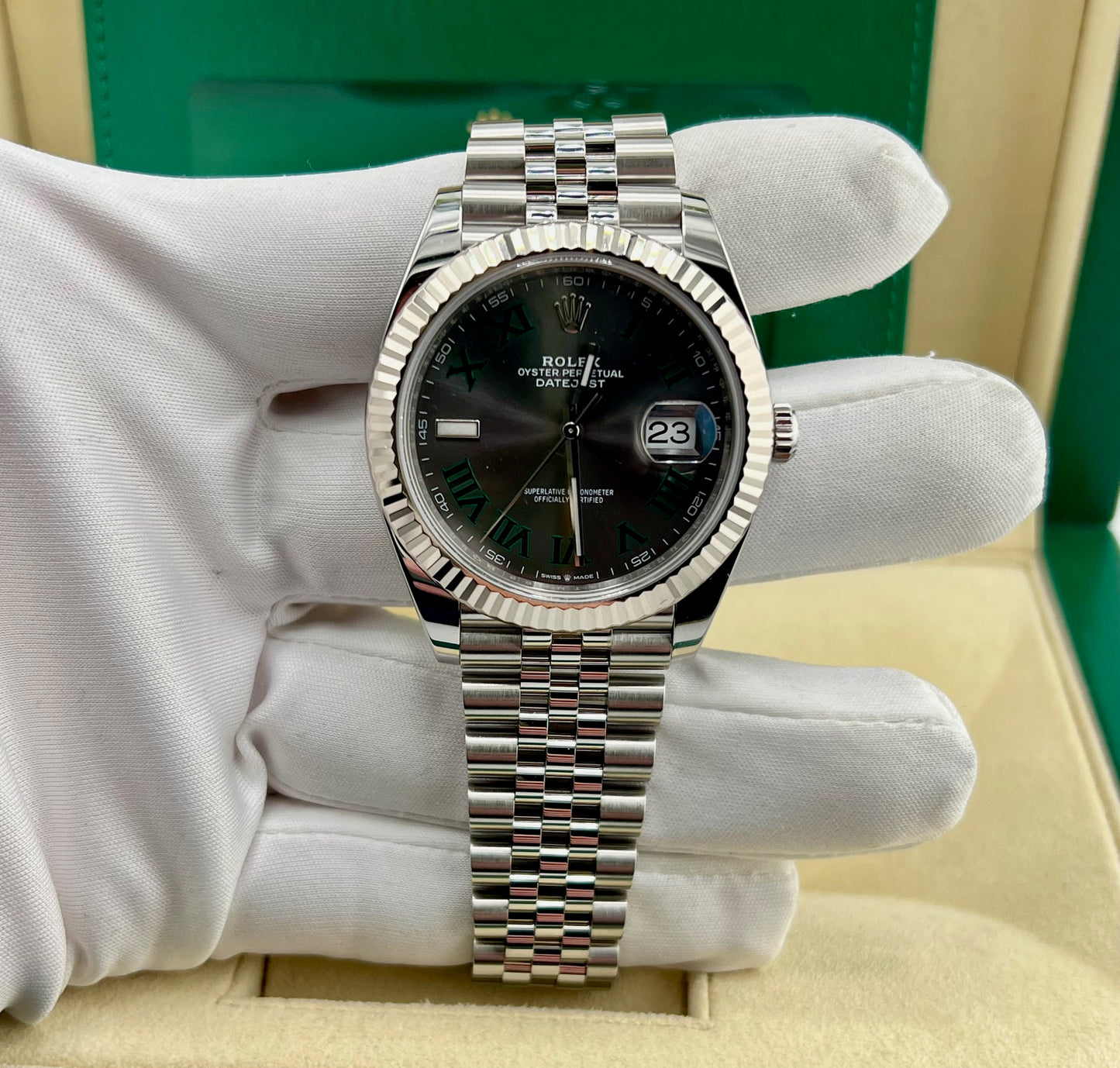 Rolex Datejust 41mm 126334 Wimbledon Jubilèe 2020 new card
