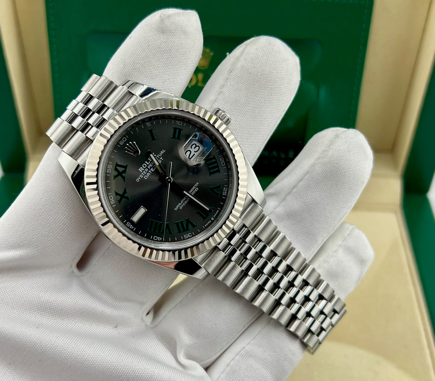 Rolex Datejust 41mm 126334 Wimbledon Jubilèe 2020 new card
