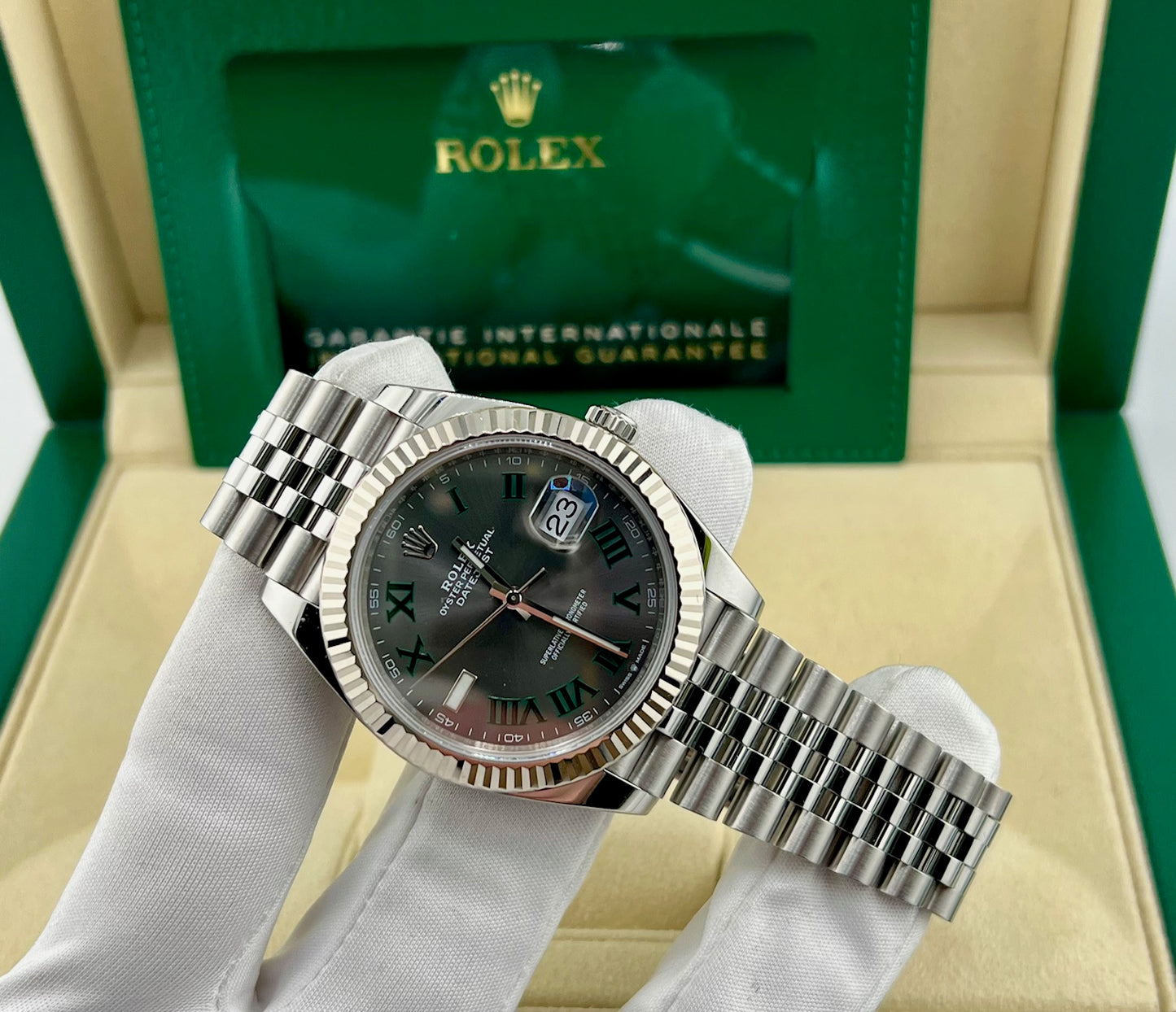 Rolex Datejust 41mm 126334 Wimbledon Jubilèe 2020 new card