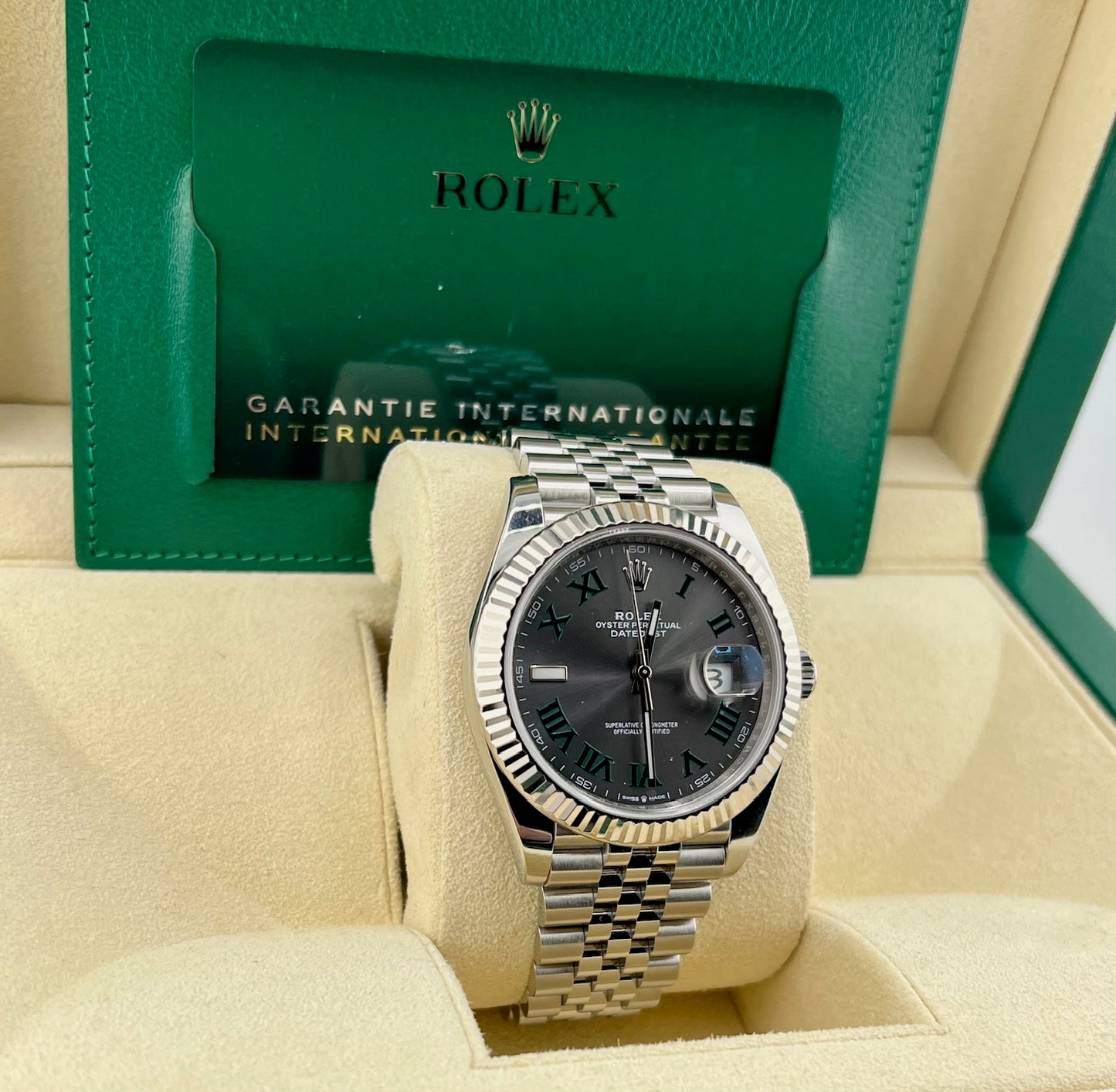 Rolex Datejust 41mm 126334 Wimbledon Jubilèe 2020 new card