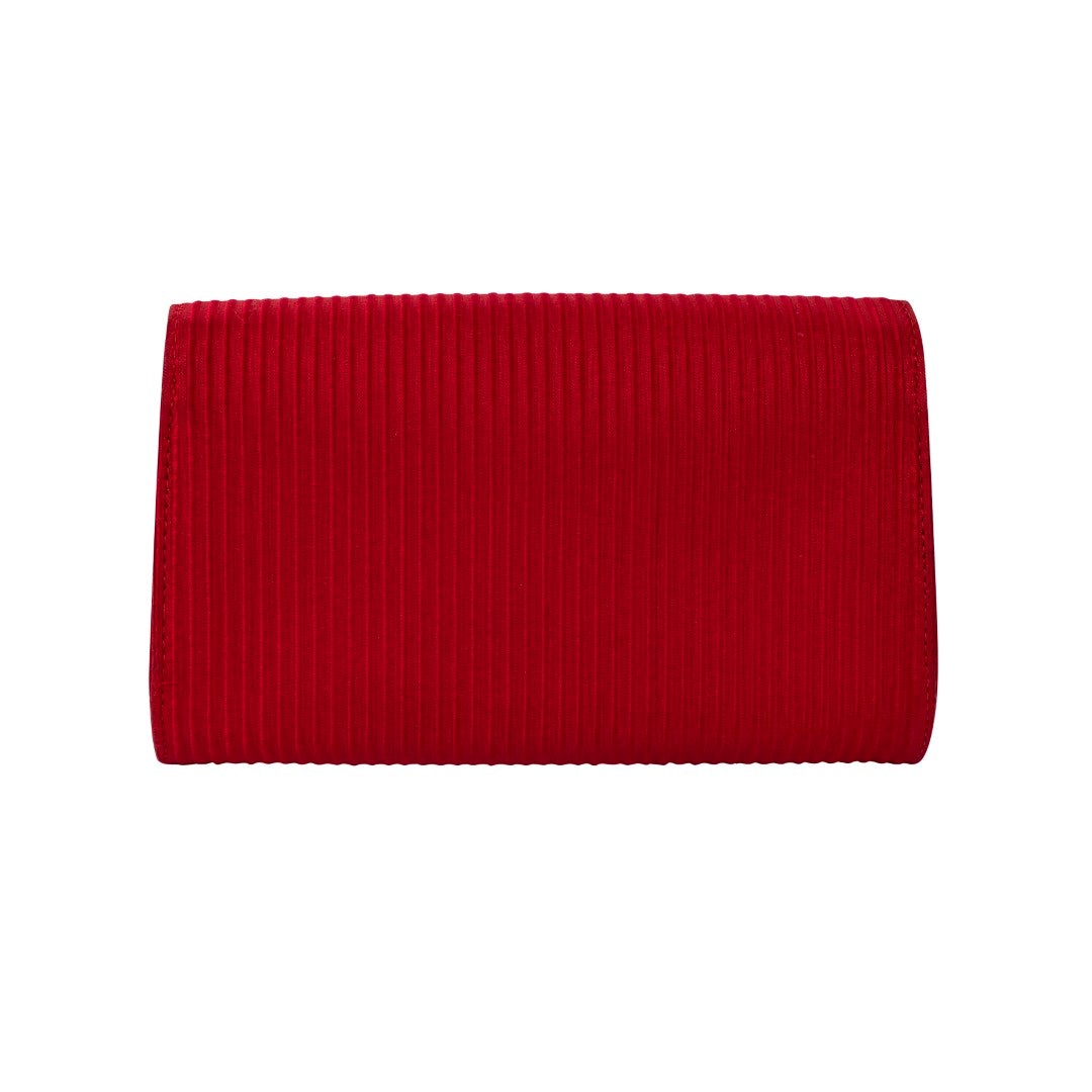 CHANEL Pochette seta Rossa