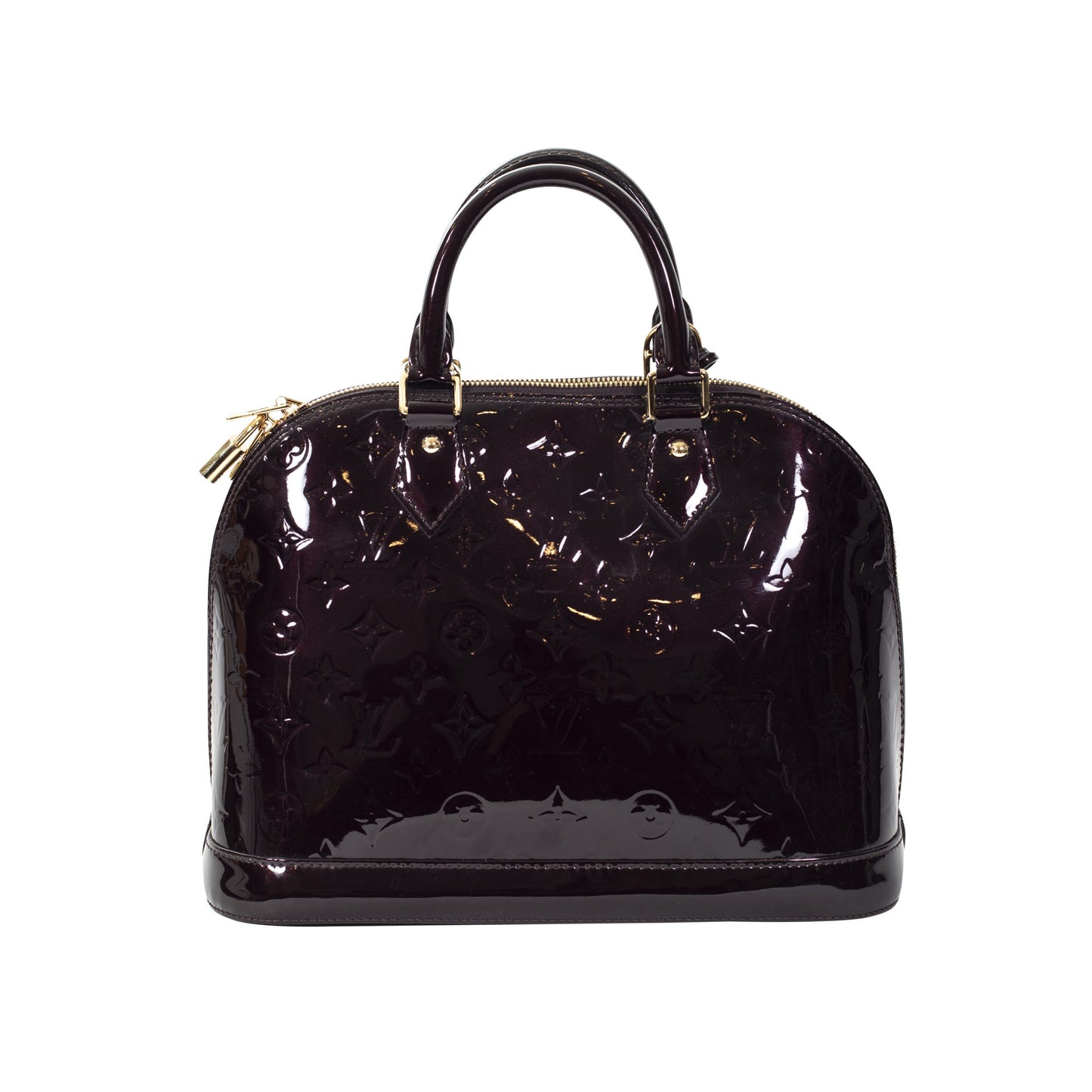 Vuitton modello Alma vernice color prugna