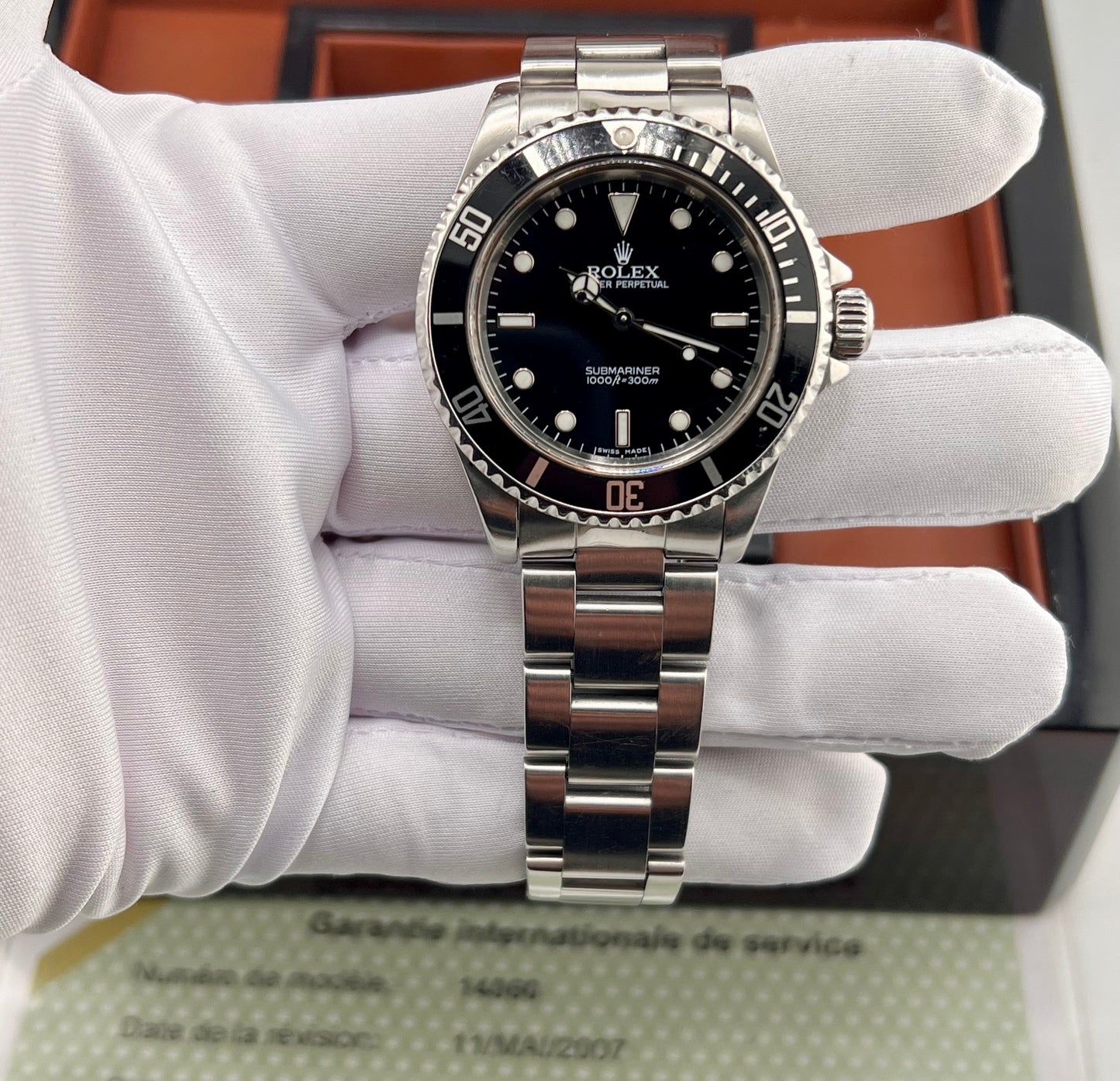 Rolex Submariner 14060 1996 No Paper No Box , Service Rolex 2007 , dial ''Swiss Made''