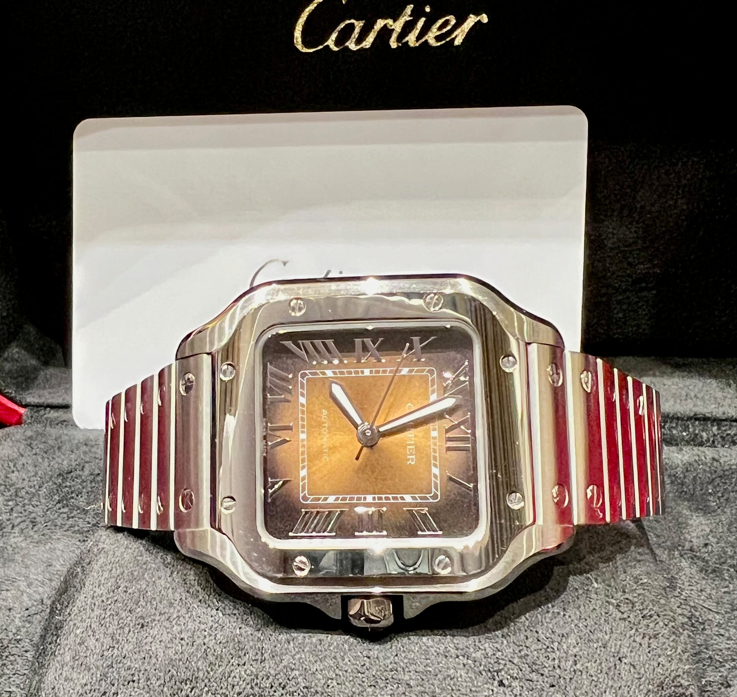 Cartier Santos Brown Medium WSSA0065 2024 full set