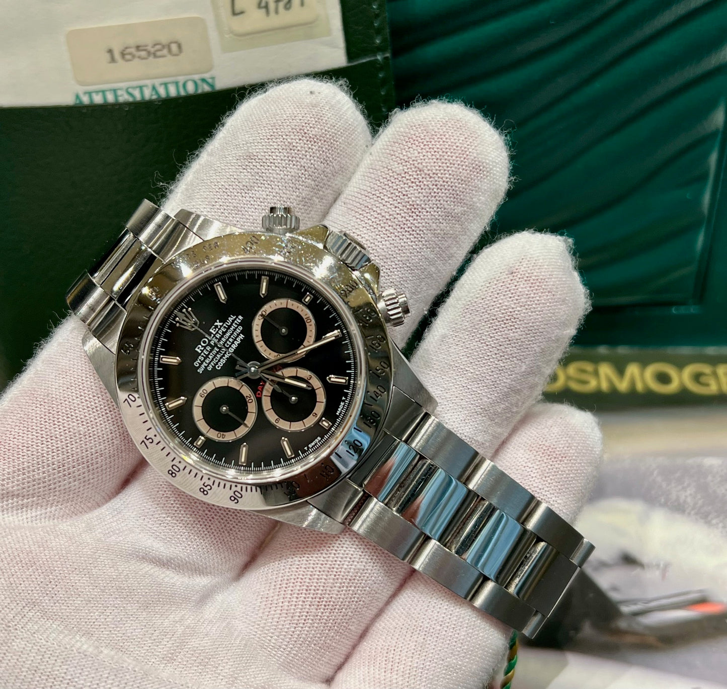 Rolex Daytona 16520 Black Dial Patrizi 1992 like new No Box rolex