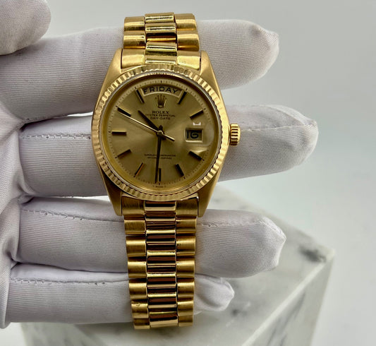Rolex Day-Date 36mm 1803 Champagne Dial 1965 President