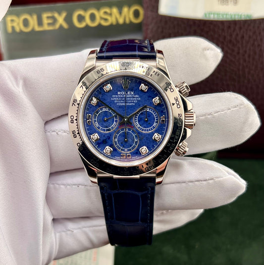 Rolex Daytona 16519 Zenith Sodalite Dial with diamond 1999 + Service rolex 2023