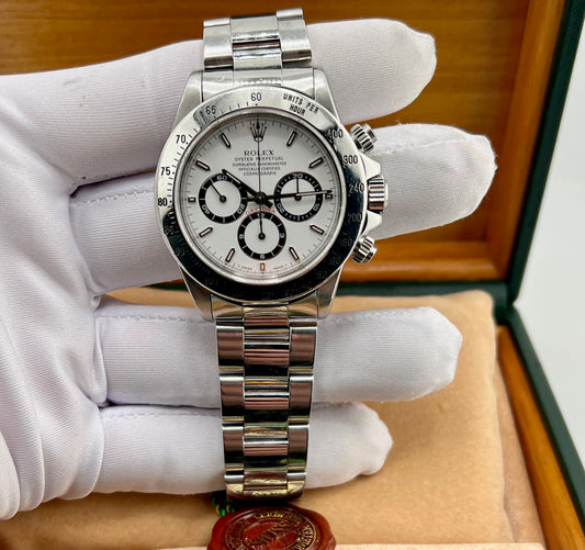 Rolex Daytona 16520 Zenith 1996 White Dial Full Set
