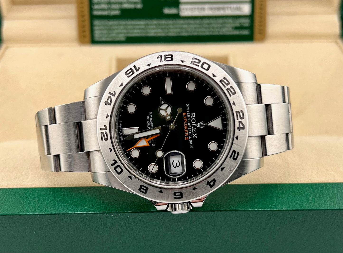 Rolex Explorer II 216570 Black dial 42mm 2011 Ita Paper , No Box