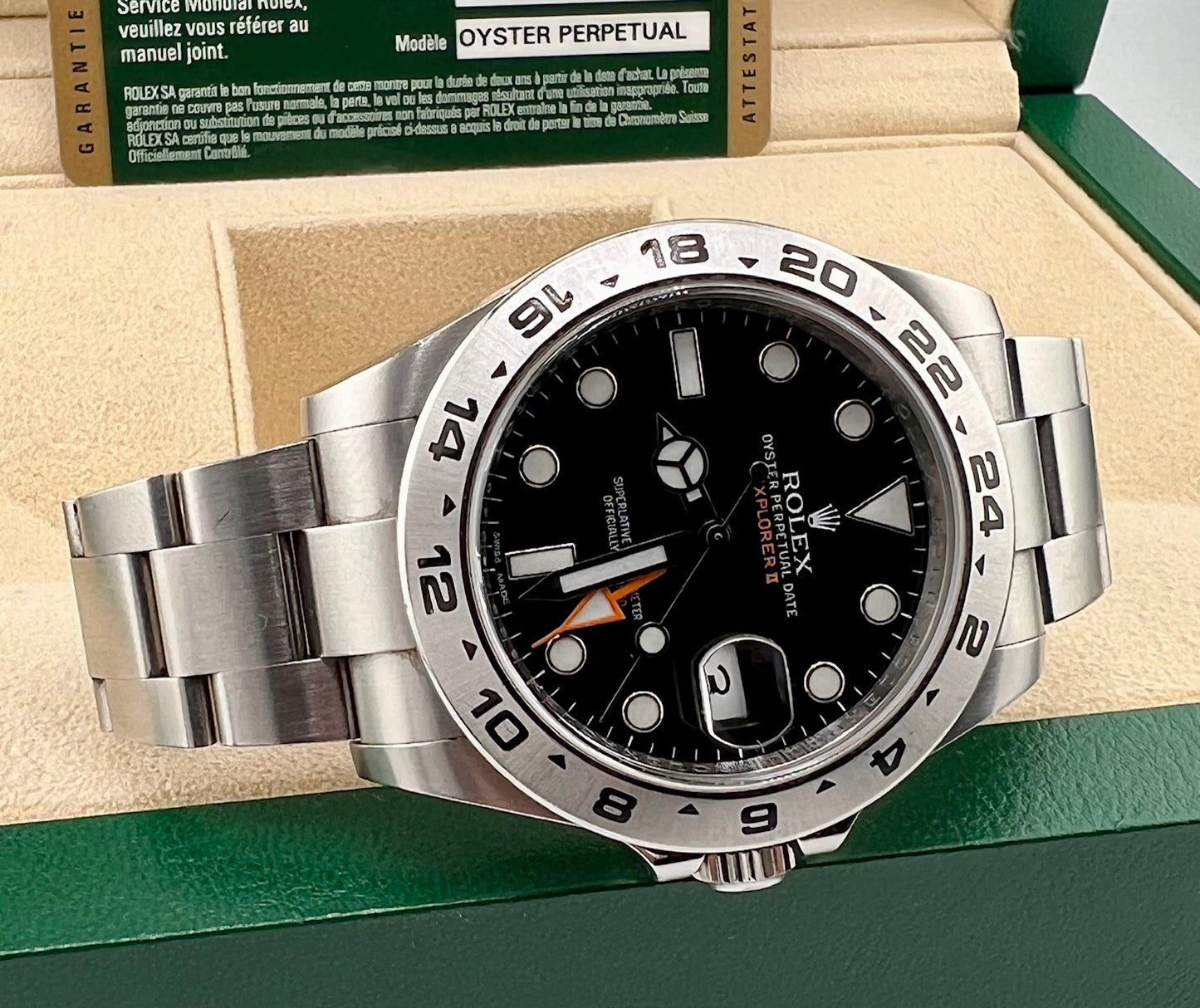 Rolex Explorer II 216570 Black dial 42mm 2011 Ita Paper , No Box