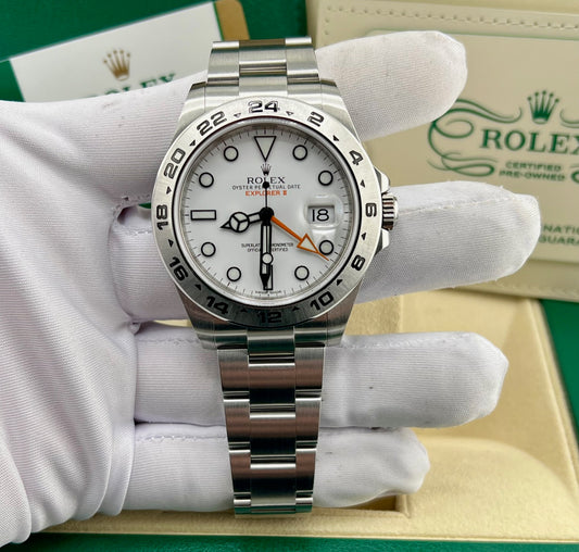 Rolex Explorer II 42mm 216570 White Dial 2014 + Pre-owned 2024