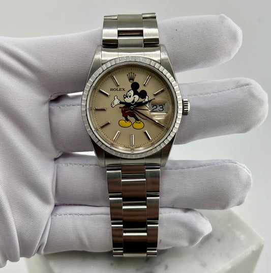 Rolex Datejust 36mm 16220 Ser. A 2000 Dial ''Mickey Mouse'' Topolino