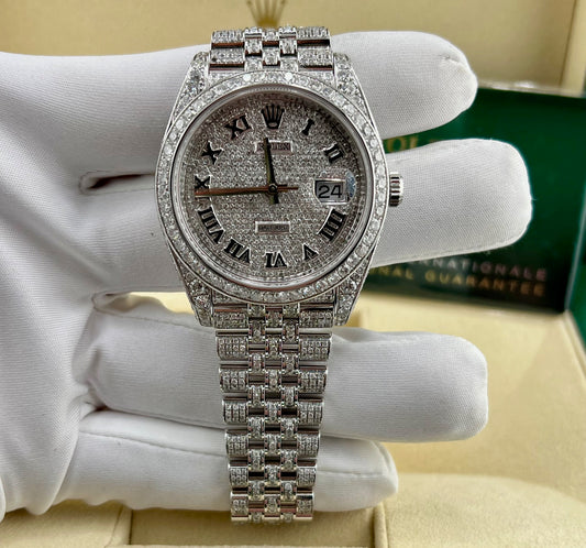 Rolex Datejust 126300 Custom Diamond Ice Jubilèe 2024