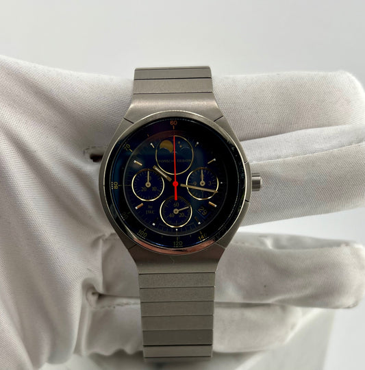 IWC Titanium Moonphase Chronograph Ref. 3742 36mm Quartz