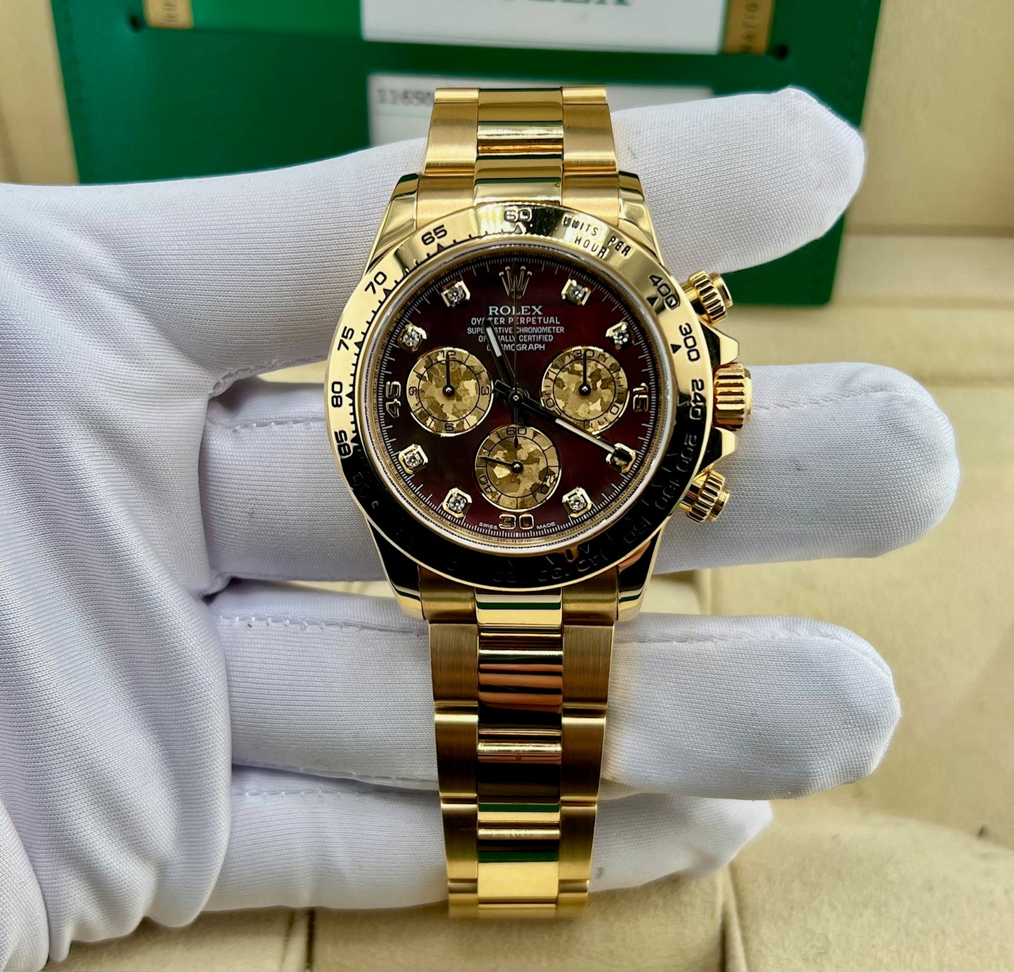 Rolex Daytona 115608 Crystal Dial 2018 (CH) YellowGold