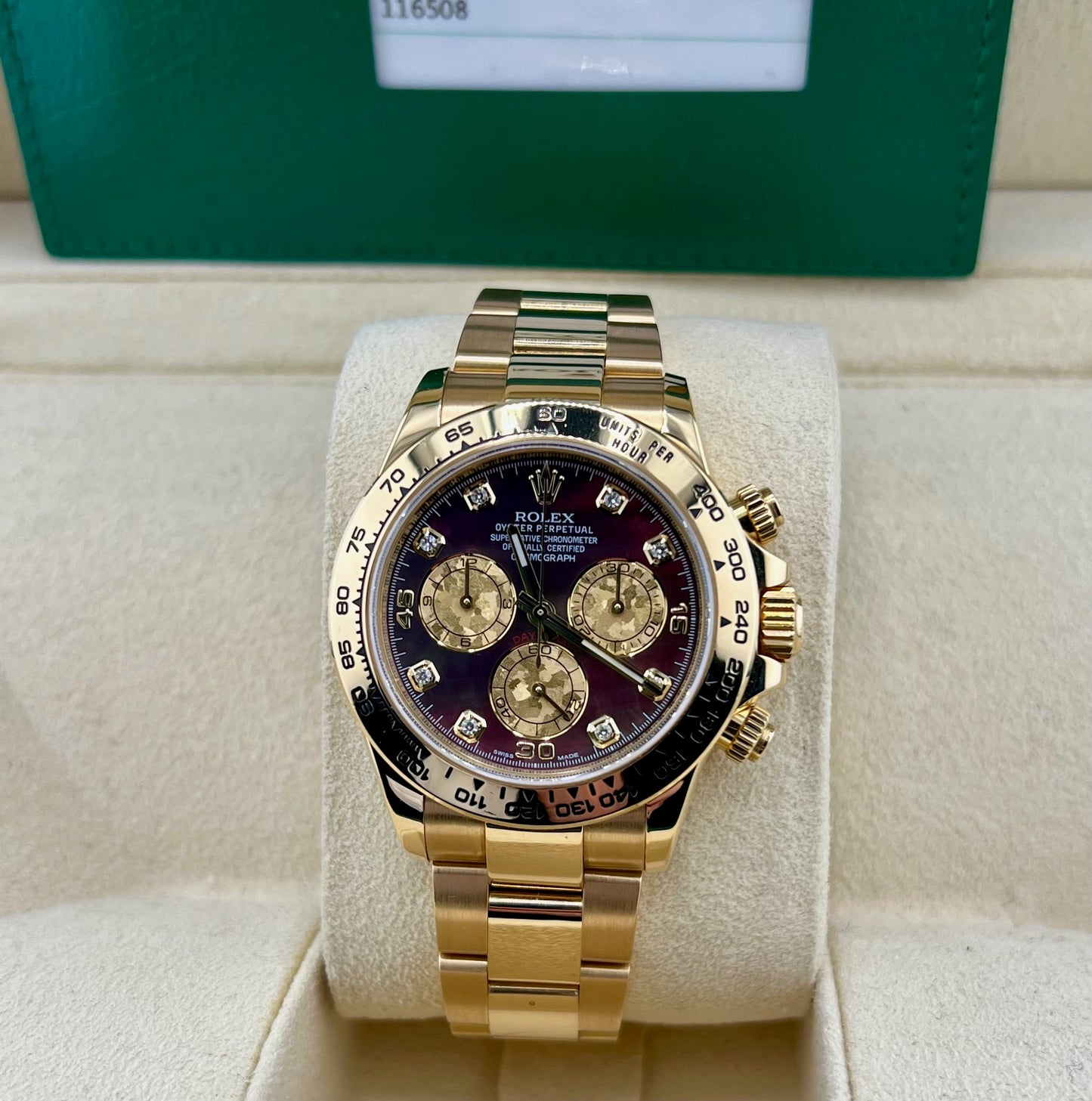 Rolex Daytona 115608 Crystal Dial 2018 (CH) YellowGold