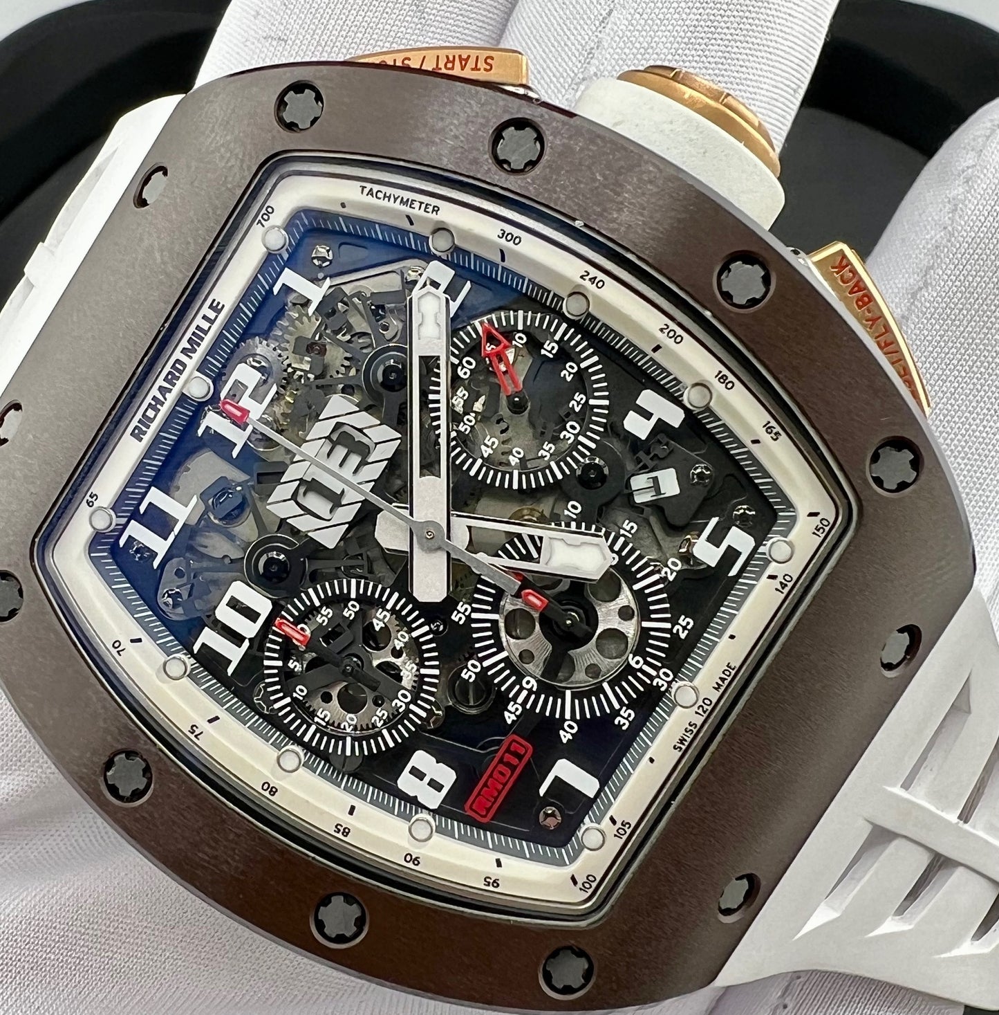 Richard Mille Rm 011 Asia Edition Ceramic/Rose Gold limited 50pcs 2015