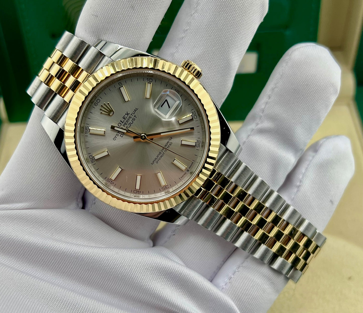 Rolex Datejust 41mm 126333 Silver Dial Jubilèe 2021 full set