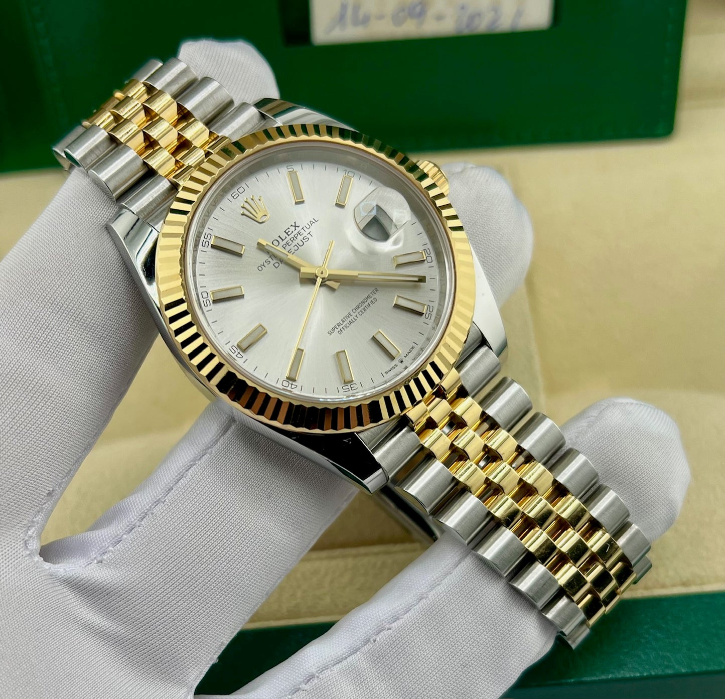 Rolex Datejust 41mm 126333 Silver Dial Jubilèe 2021 full set