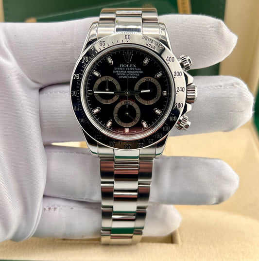 Rolex Daytona 116520 Black Dial RRR Card 2008 Ita full set