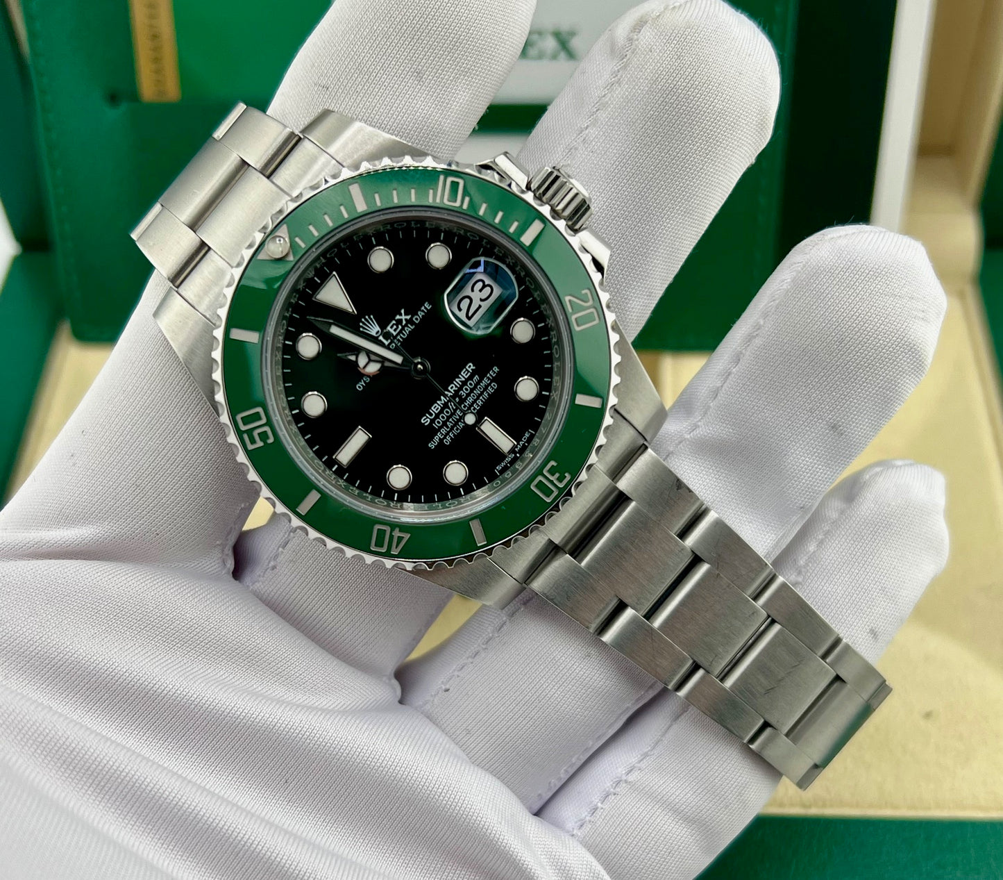 Rolex Submariner Date 116610LV ''HULK'' 2020 Ita