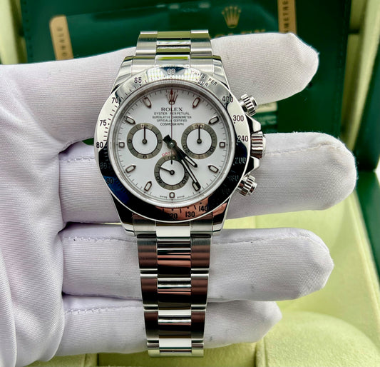 Rolex Daytona 116520 White Dial RRR APH 2012 Box&paper