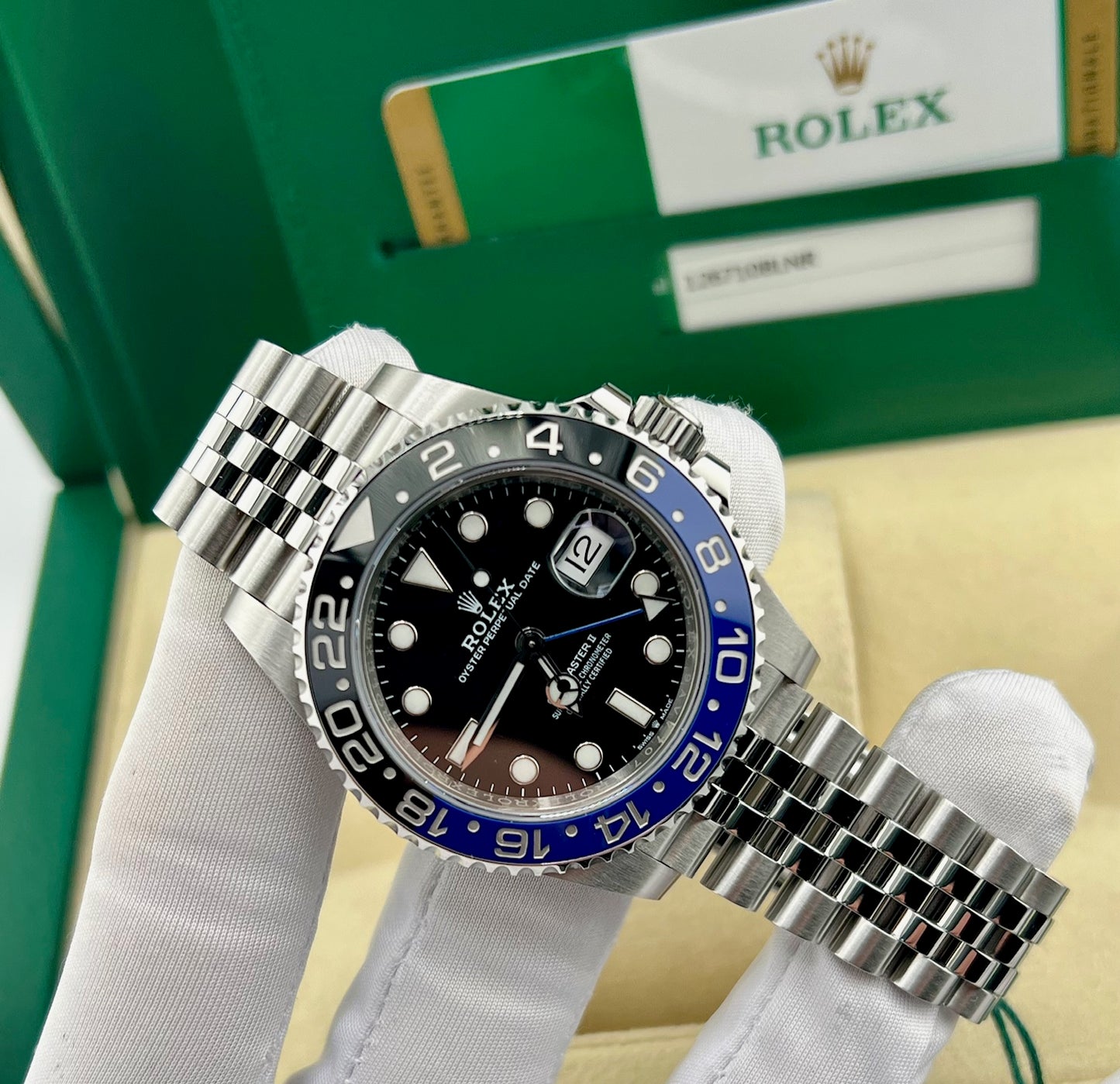 Rolex GMT-Master II 126710BLNR ''Batman'' Jubilèe 2019 full set