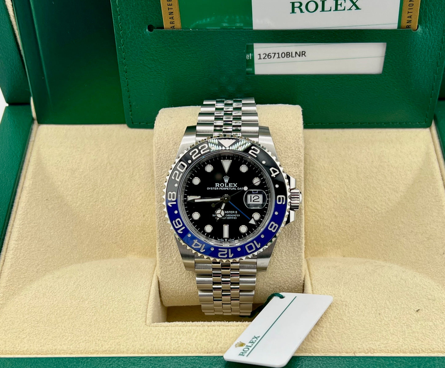 Rolex GMT-Master II 126710BLNR ''Batman'' Jubilèe 2019 full set