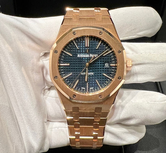 Audemars Piguet Royal Oak Selfwinding 15400OR Blue Boutique Dial 2016