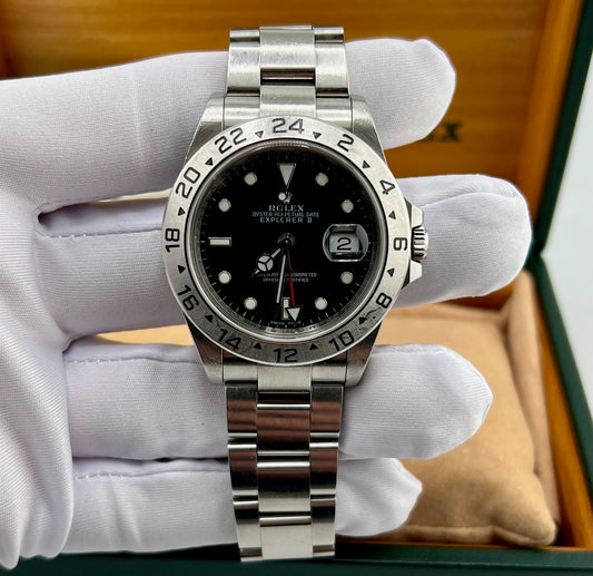 Rolex Explorer II 16570 Black Dial 2008 RRR Card