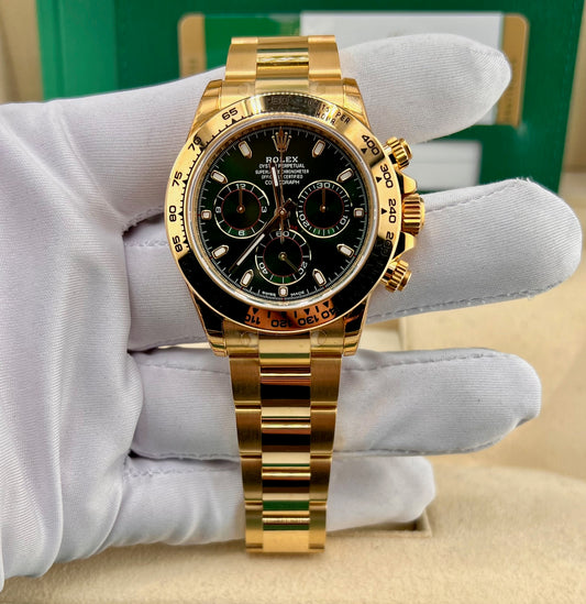 Rolex Daytona 116508 Green Dial Full Set Full Stickers 2016 ITA