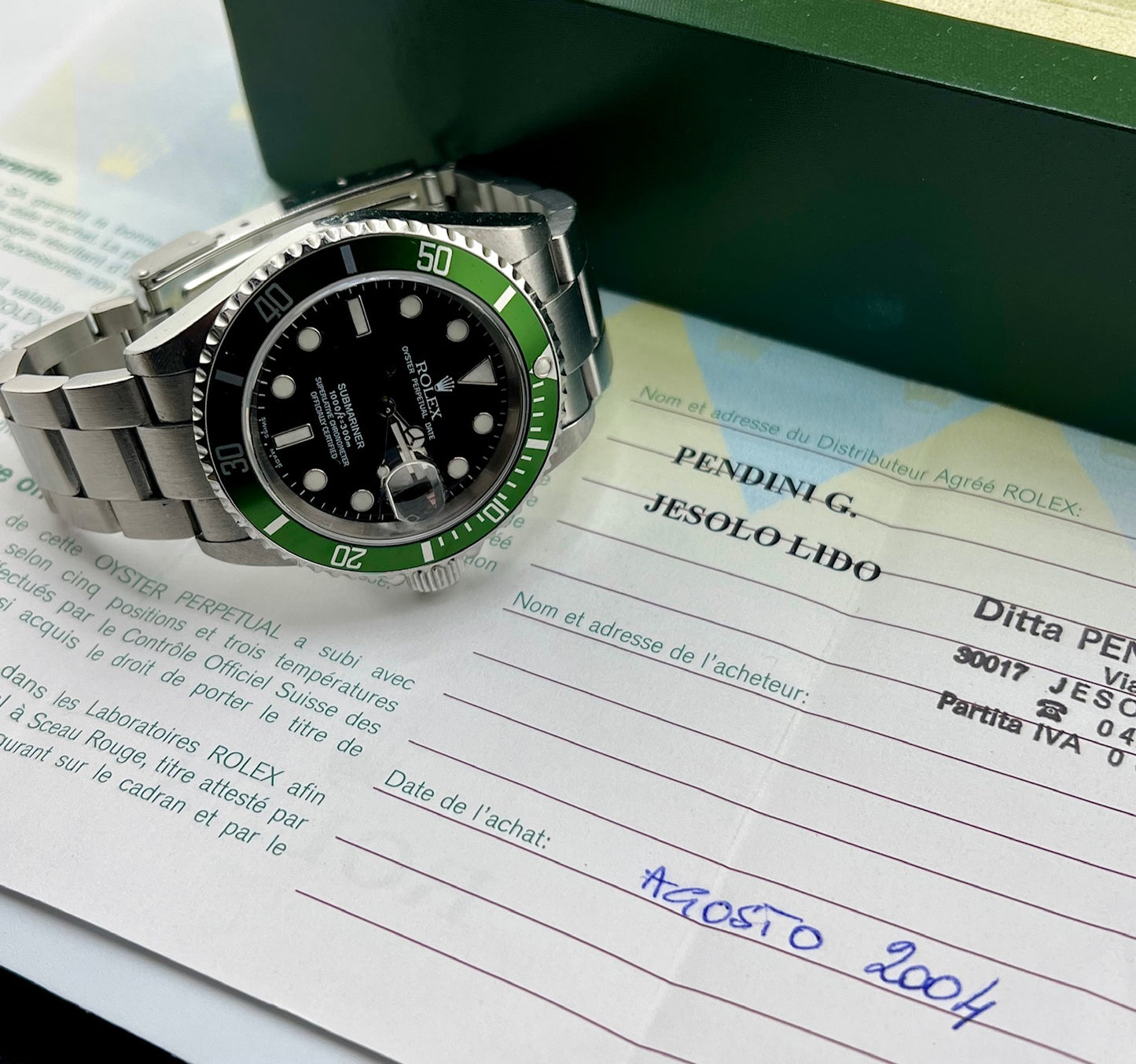 Rolex Submariner Fat Four 16610LV 2004 Ita