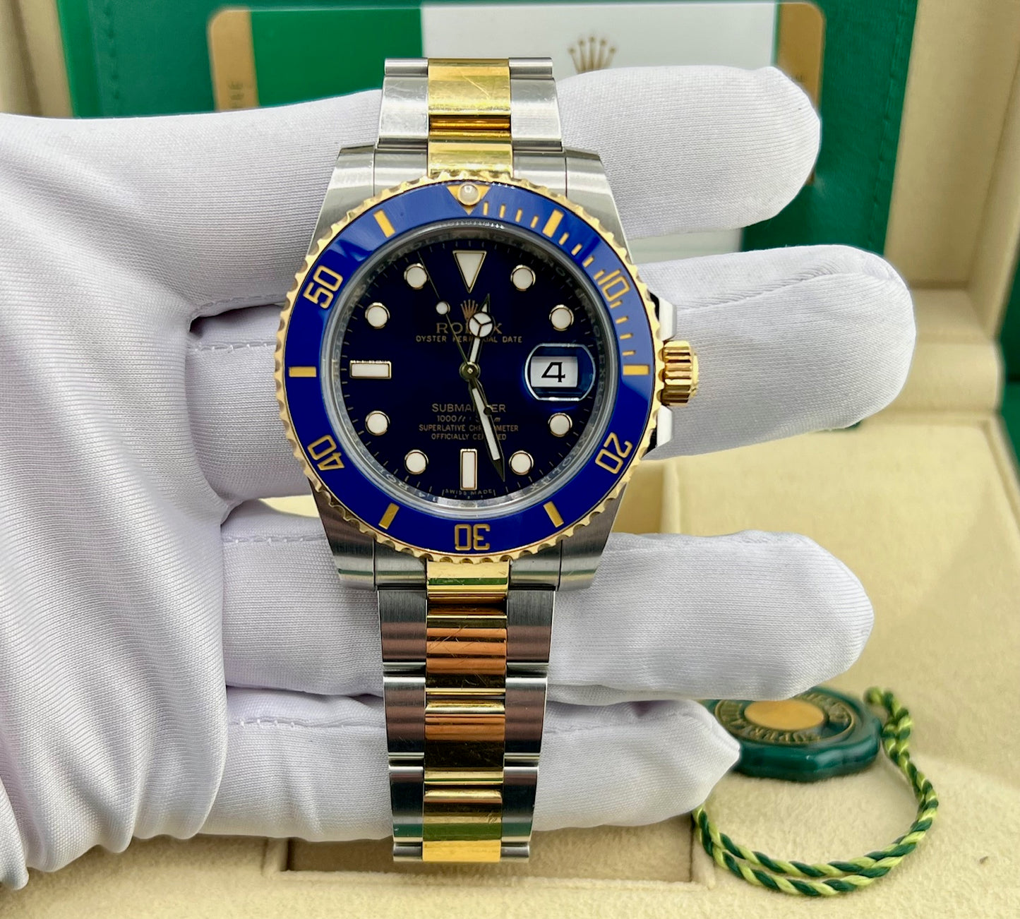 Rolex Submariner Date 40mm 116613LB Blue Dial Full Set 2018