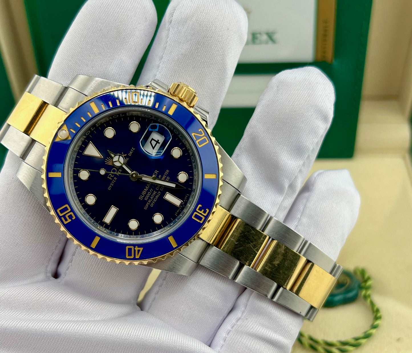 Rolex Submariner Date 40mm 116613LB Blue Dial Full Set 2018