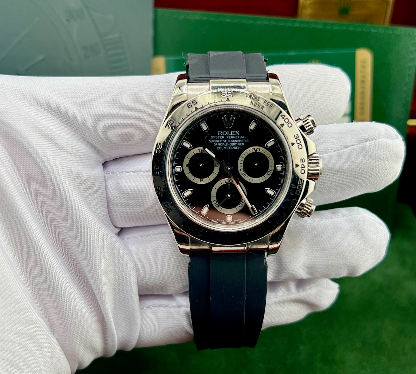 Rolex Daytona 116519 Black Dial 2009 Card RRR