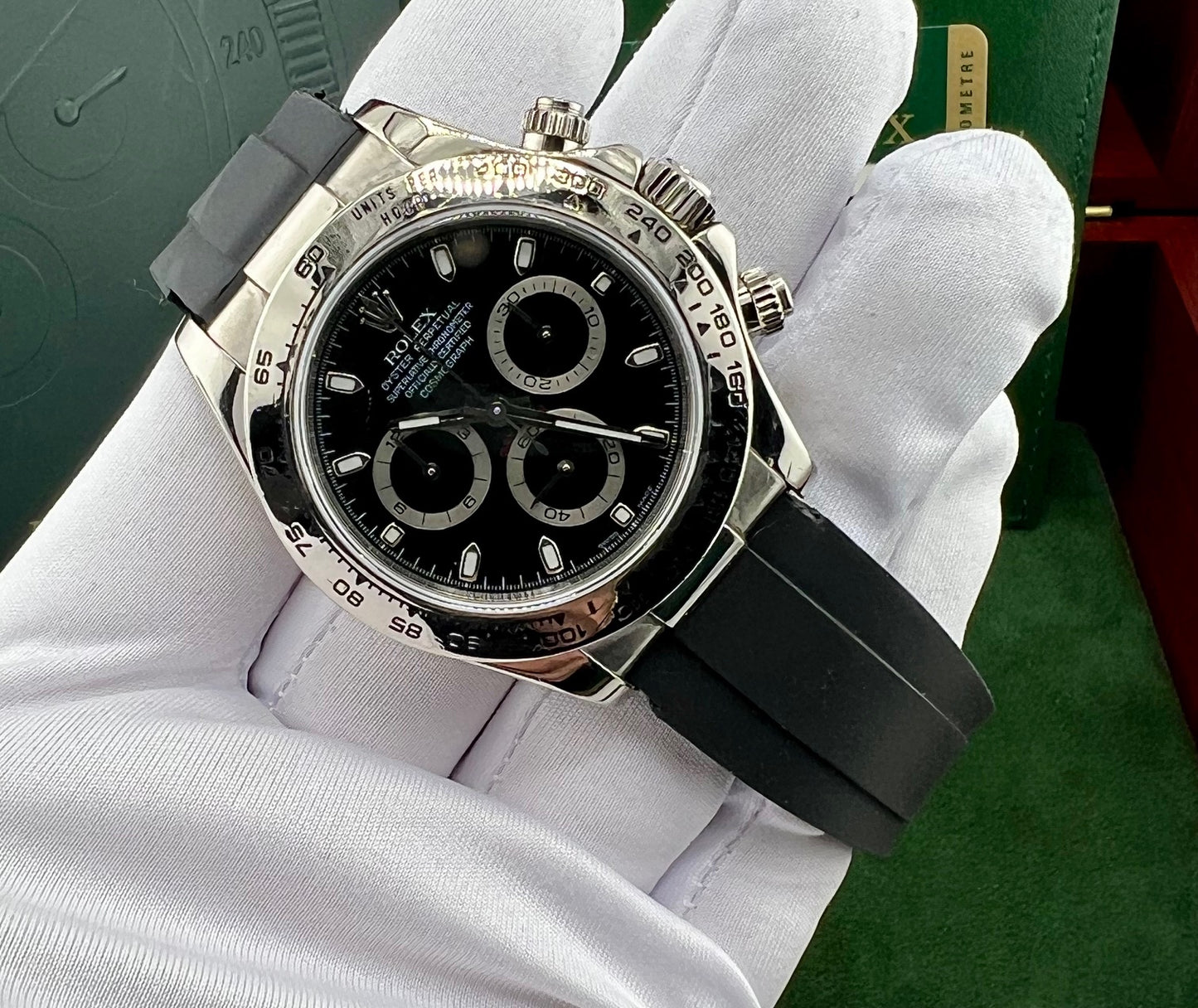 Rolex Daytona 116519 Black Dial 2009 Card RRR