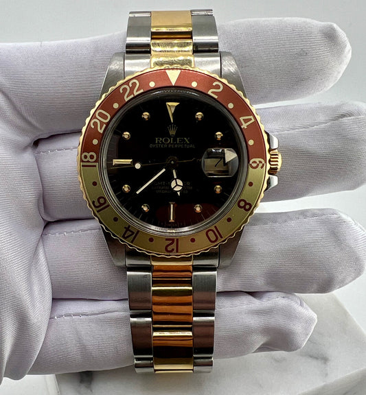 Rolex GMT-Master 16753 Eye Of The Tiger Nipple Dial 1985 No Paper Rolex No Box