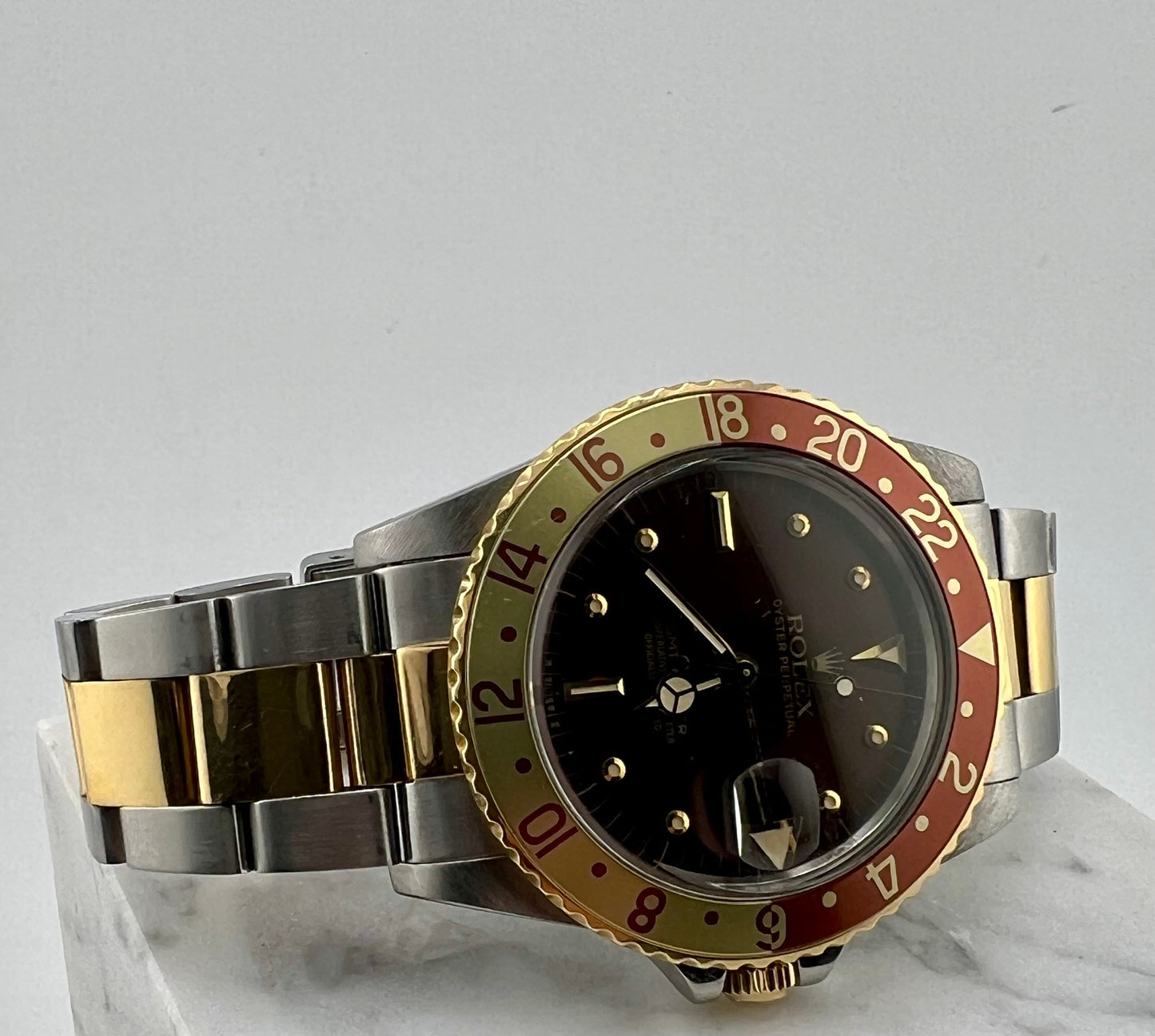 Rolex GMT-Master 16753 Eye Of The Tiger Nipple Dial 1985 No Paper Rolex No Box
