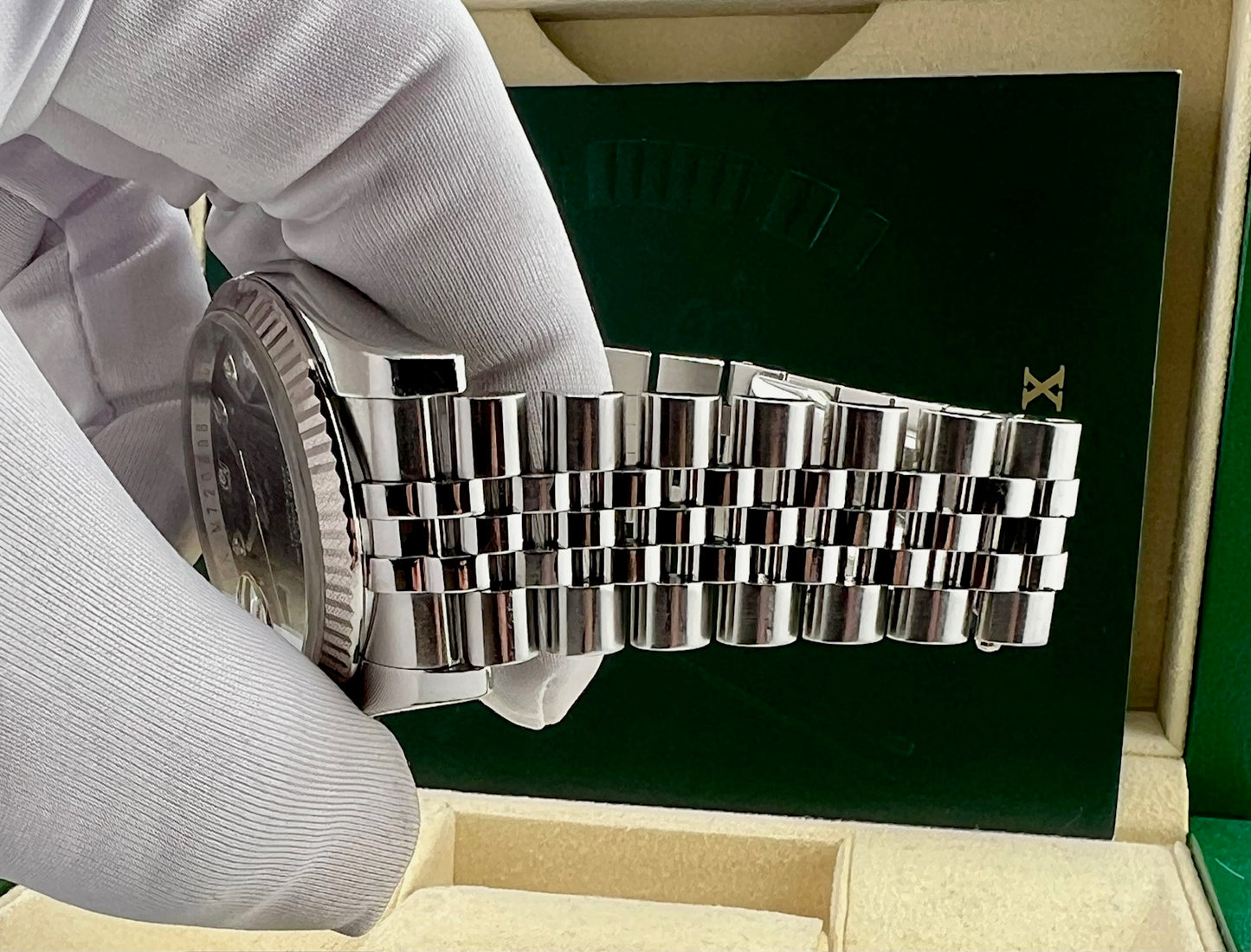 Rolex Datejust 36mm 116234 Jubilèe Black Dial Diamond Index 2008 No Paper Rolex