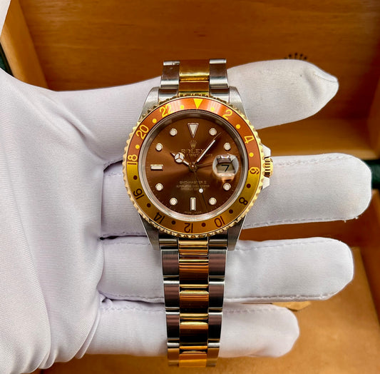 Rolex GMT-Master II 16713 Eye Of The Tiger Oyster 2004 Ita Full Set