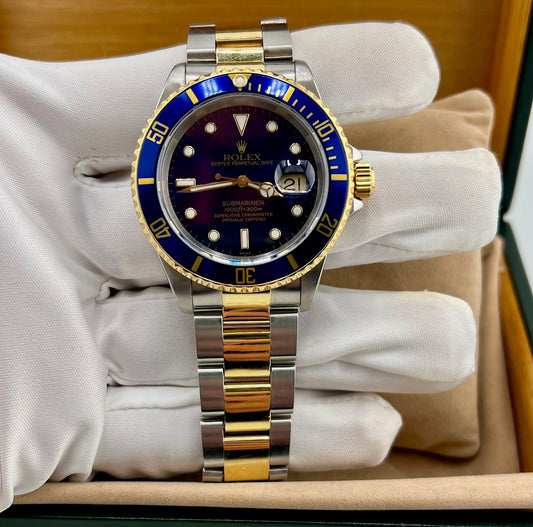 Rolex Submariner Date 16613 Blue Dial 1999 ''Swiss Only''