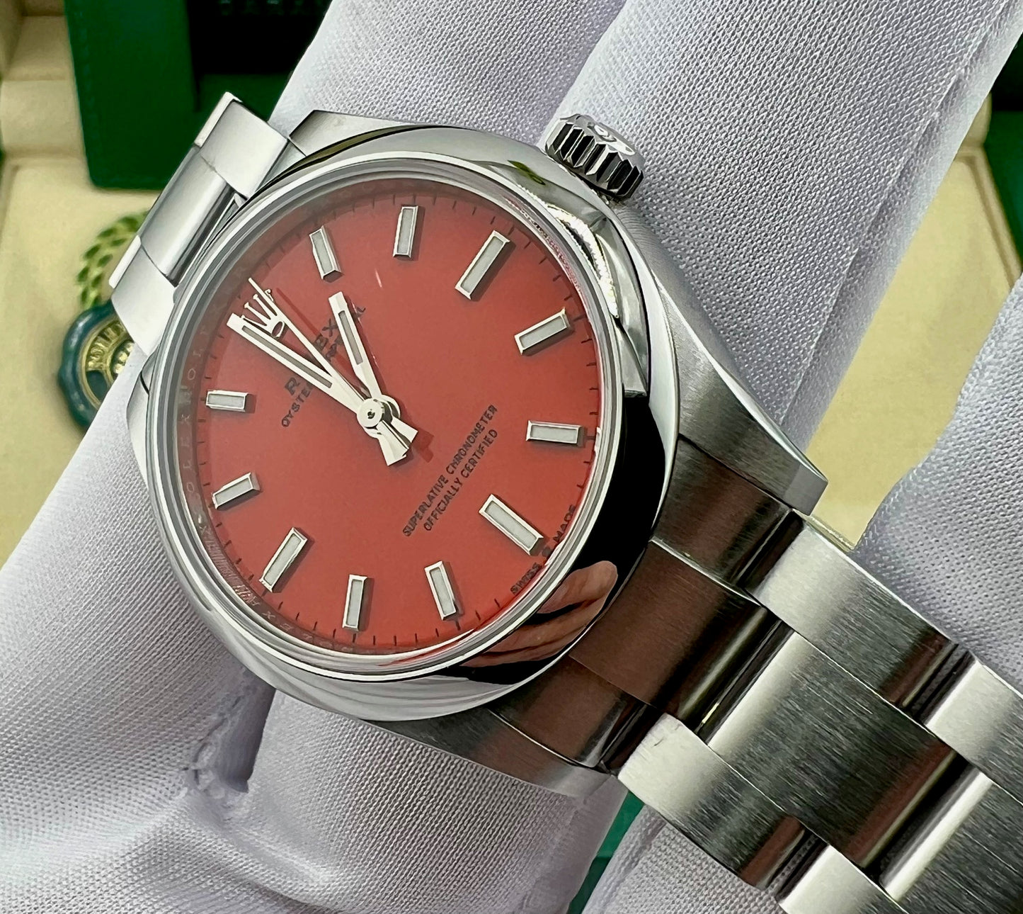 Rolex Oyster Perpetual 31mm 277200 Coral Dial 2021 full set
