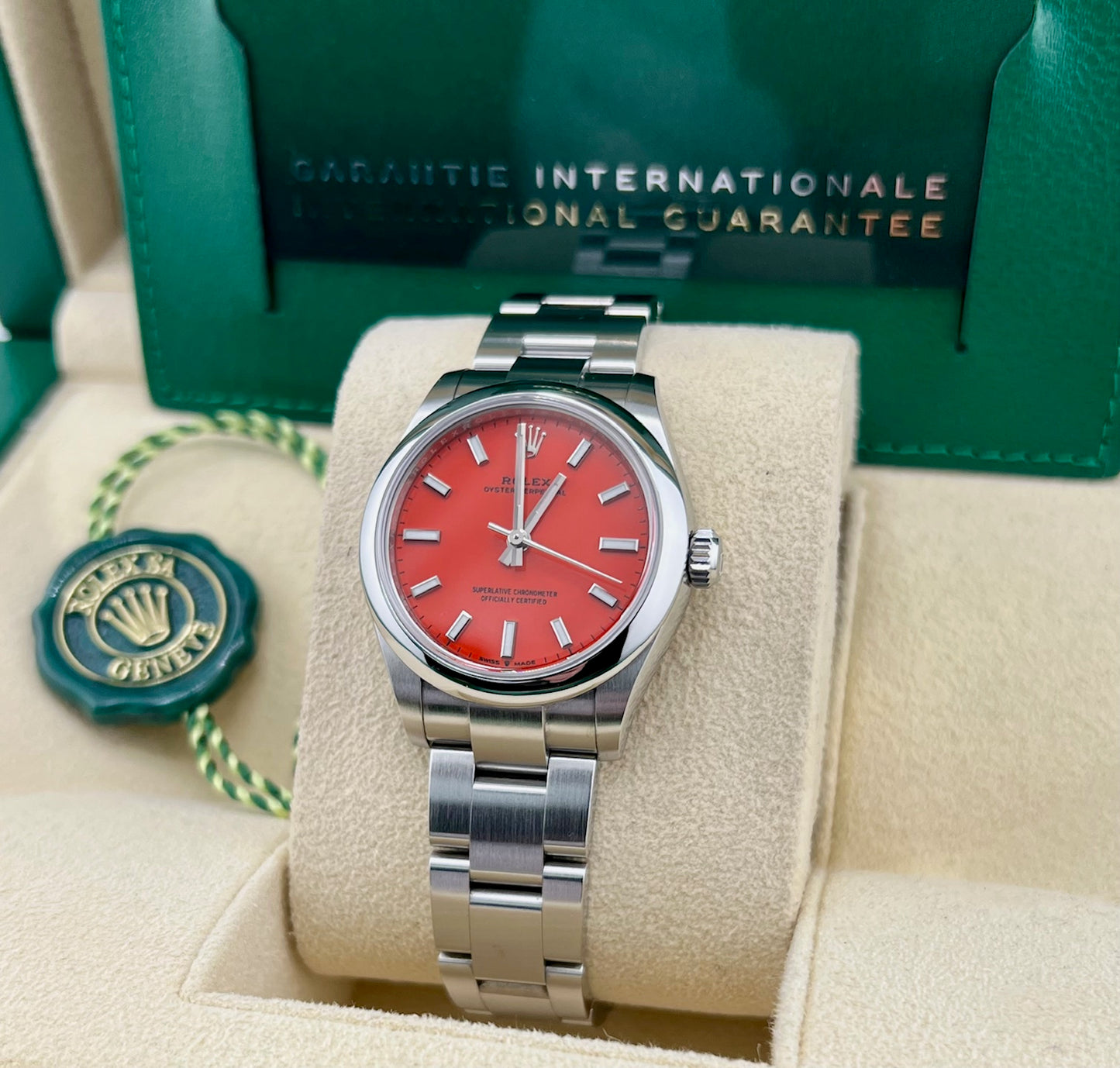 Rolex Oyster Perpetual 31mm 277200 Coral Dial 2021 full set